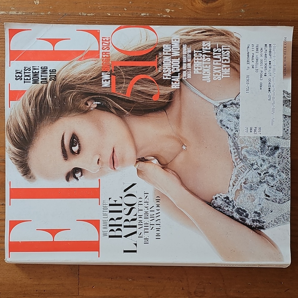 ELLE Magazine - Brie Larson - March 2016 - No. 367 - Bigger Size, 510 Pages